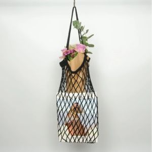 French Market Grocery Bag Net String Knit Black
